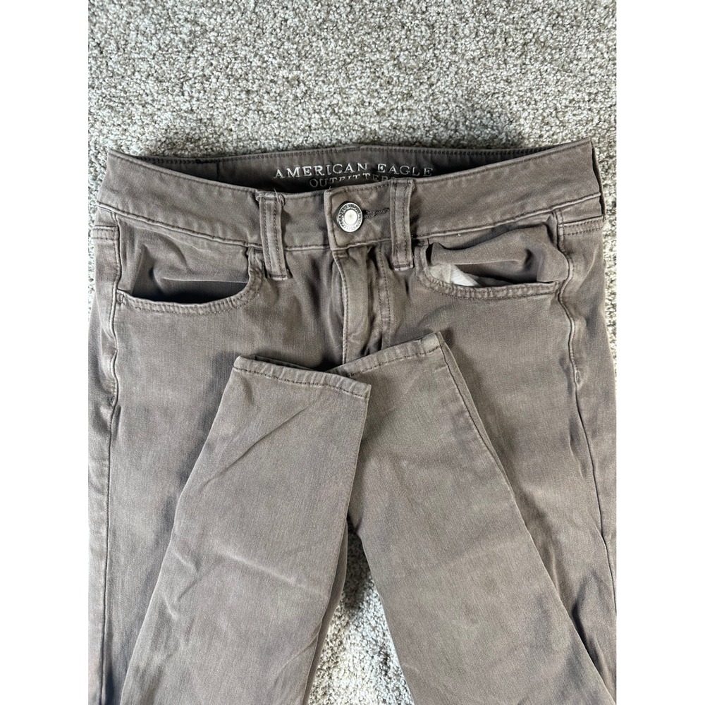 American Eagle 360 Super Stretch Jeggings Taupe Brown Size 2 Regular